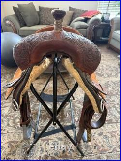 Marlene McRae 13.5 Cactus Saddlery Barrel Saddle 13.5 Flex Tree Hard Seat