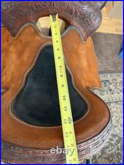 Marlene McRae 13.5 Cactus Saddlery Barrel Saddle 13.5 Flex Tree Hard Seat