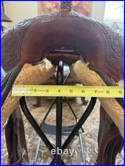 Marlene McRae 13.5 Cactus Saddlery Barrel Saddle 13.5 Flex Tree Hard Seat
