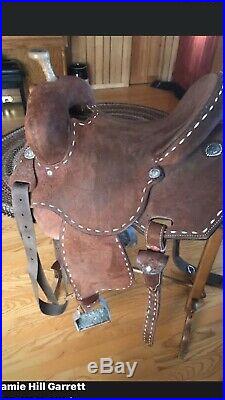 Marlene McRae Barrel saddle 15 in Flex tree Very Few Rides Was $2500.00 New