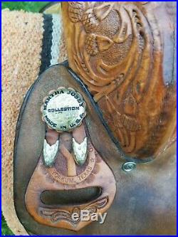 Martha Josey Circle Y Barrel Saddle 15