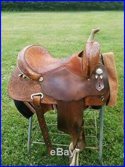 Martha Josey Circle Y Barrel Saddle 15