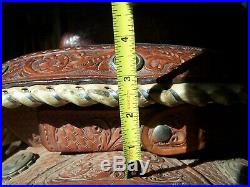 Martha Josey Circle Y Iron Cross Barrel Saddle 14.5