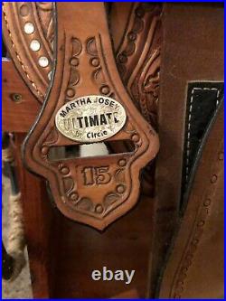 Martha Josey Ultimate by Circle Y 15 Saddle in Good Condition 7 inch Cullet