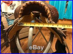 Martha Josey barrel saddle by circle y, 13.5