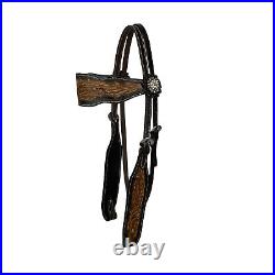 Maverick Barrel Style Saddle 16 Inch-Matching Headstall and Breastcollar