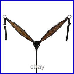 Maverick Barrel Style Saddle 16 Inch-Matching Headstall and Breastcollar