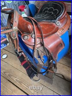 Miniature Horse Mini Pony Kids 12 Saddle With Girth & Mini Bridle, Reins, Bit