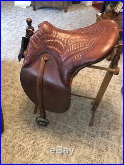 Minihan Kentucky Stitch Down Spring Seat Plantation saddle FULLY RESTORED