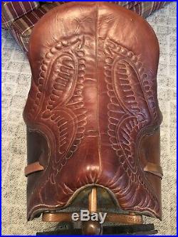 Minihan Kentucky Stitch Down Spring Seat Plantation saddle FULLY RESTORED