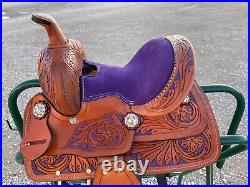 Multiple Colors Miniature 8 Western Barrel Horse Saddle With Free Shipping