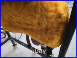 NEW 15 Tepee Custom Roughout Roping Saddle w Tooled Skirt
