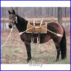NEW Weaver Leather Double Rigged Sawbuck Pack Saddle with Harness Leather Straps