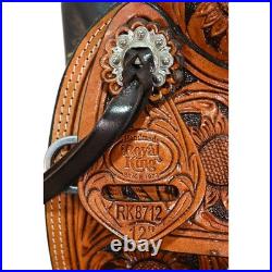 New! 12 Royal King Prescott Youth All Around Saddle Code RK8712-31-12