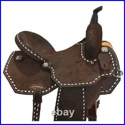 New! 14 Scott Thomas Custom Saddles Barrel Saddle Code STSBR10014WHBS