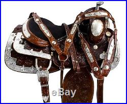 New 16 Western Show Leather Parade Pleasure Trail Horse Saddle Tack Set