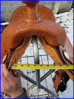New Billy Cook Tough 16 Inch Fqhb #73629 Roping, Penning All Around Trail Saddle