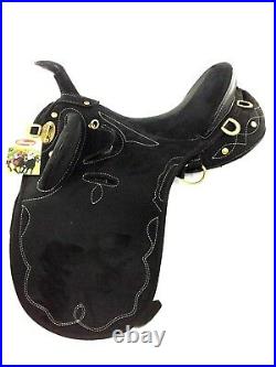 New Design Synthetic Suede Australian Stock Saddle With Horn and Accessaries