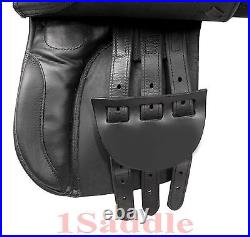 New Premium English Leather Jump Jumping All Purpose Saddle Tack Set 15 16 17 18