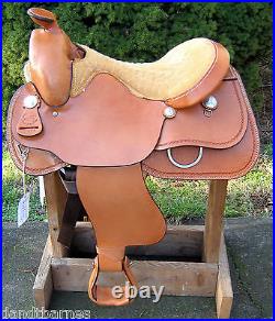 New Simco Western Saddle 16 Suede Seat Close Contact Pleasure/Trail Horse Tack