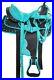New_Synthetic_Western_Horse_Saddle_Pleasure_Trail_Barrel_Tack_Set_10_18_Teal_01_st