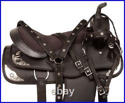 New Synthetic Western Horse Saddle & Tack Size 12 13 14 15 16 17 18 Trail Show