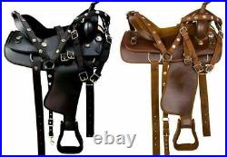New Synthetic Western Pleasure Trail Horse Tack Saddle Seat Size 10 to 18.5