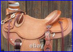 New Western Ranch Roping Horse Saddle Tack Wade Tree A Fork Premium Leather