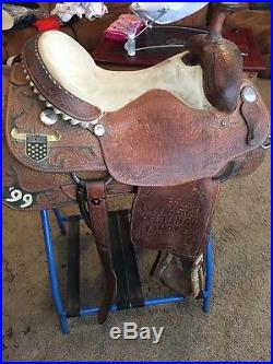 No Reserve! Jim Taylor 16 Roping incentive 1999 saddle