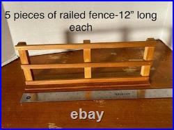 Old Western Stable # 200 1970'S Complete Set in Original Box All Wood