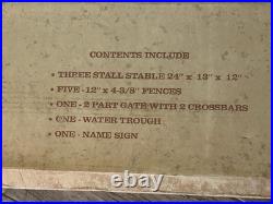 Old Western Stable # 200 1970'S Complete Set in Original Box All Wood