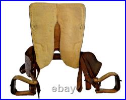 Ornate 16 Saddle King Western Saddle Leather Nicely Embossed, Well Broken In