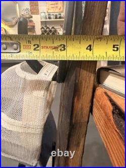 Outdoor Barn Decor, Hat & Key Holder Genuine Barrel Staves, Western, Hardware