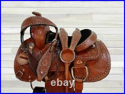 Padded Western Youth Kids Saddle Barrel Racing Used Pleasure Tack Set 10 12 13