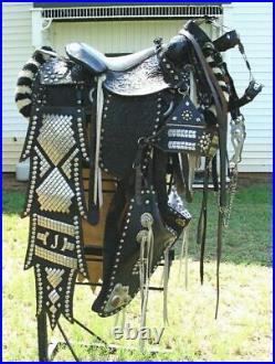 Parade Saddle with Bridle & Breast Collar, Western Saddle, Antique Saddle