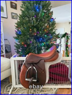Pessoa jumping saddle 17 in
