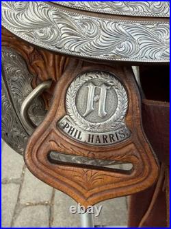 Phil Harris 16 Western Show Saddle with Saddle Bag
