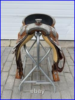 Phil Harris 16 Western Show Saddle with Saddle Bag