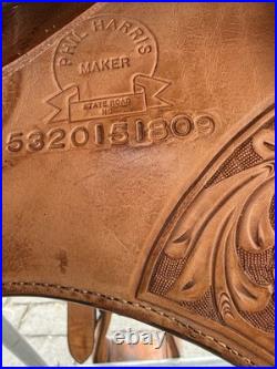 Phil Harris 16 Western Show Saddle with Saddle Bag