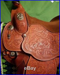 Phil Harris Western Show Saddle Work Saddle Western Dressage 15 in
