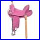 Pink_14_In_HILASON_Western_Horse_Flex_Tree_Barrel_Trail_Leather_Saddle_for_01_uqy