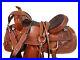 Pleasure_Trail_Western_Leather_Horse_Saddle_Barrel_Waffle_Floral_Carved_Tooled_01_psr