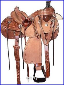 Pony & Adult Wade Tree Western Leather Roping Ranch Work Saddles Size 10 18