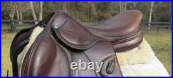 Premium Dark Brown English Close Contact Saddle Eco- Leather Horse Riding Saddle