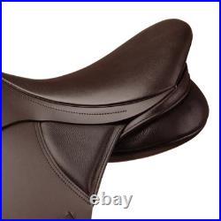 Premium Dark Brown English Jumping Saddle Close Contact 16 Inch Horse Tack