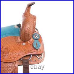 Premium Handmade Leather Horse Western Saddle Tack Size 15 to 18 All Purpose F