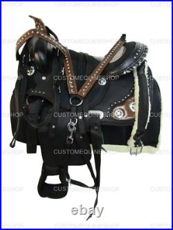 Premium Kids Western Saddle Kids Barrel Racing Pleasure Horse Tack Set 12 13 14