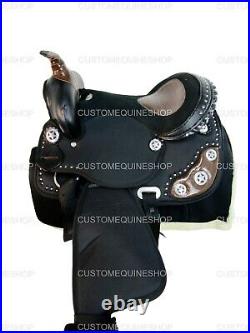 Premium Kids Western Saddle Kids Barrel Racing Pleasure Horse Tack Set 12 13 14