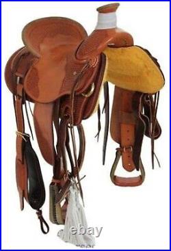 Premium Leather Wade Western Roping Ranch Horse Saddle Tack Set 14 to 18 (Y&Z) Premium Leather Wade Western Roping Ranch Horse Saddle Tack Set 14 to 18 (Y&Z)