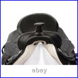 Premium Leather Western Barrel Horse Saddle Tack Set Size 14 to 18 (Y&Z)